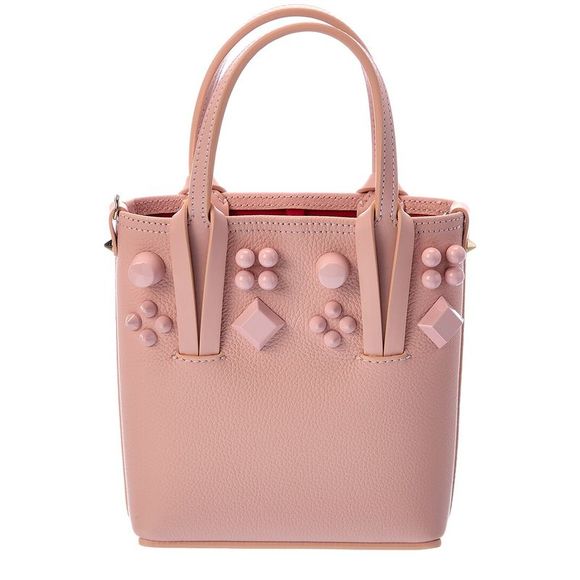 Christian Louboutin Cabata N/S Mini Leather Tote, Pink - Picture 2 of 3